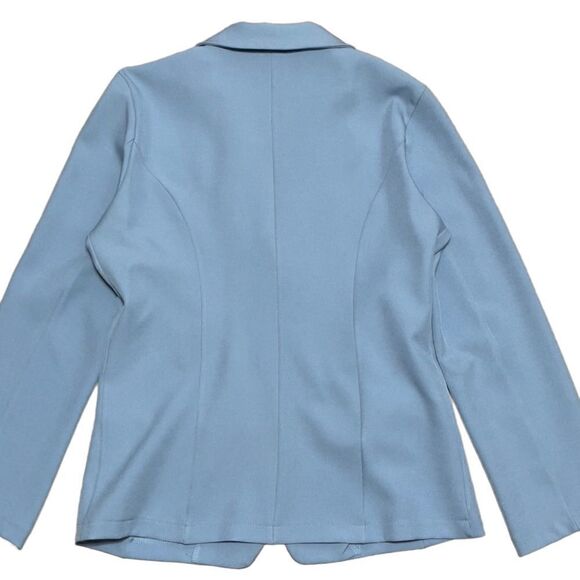 MISSLOOK Blue 3-Button Light Blazer MEDIUM - Picture 3 of 11